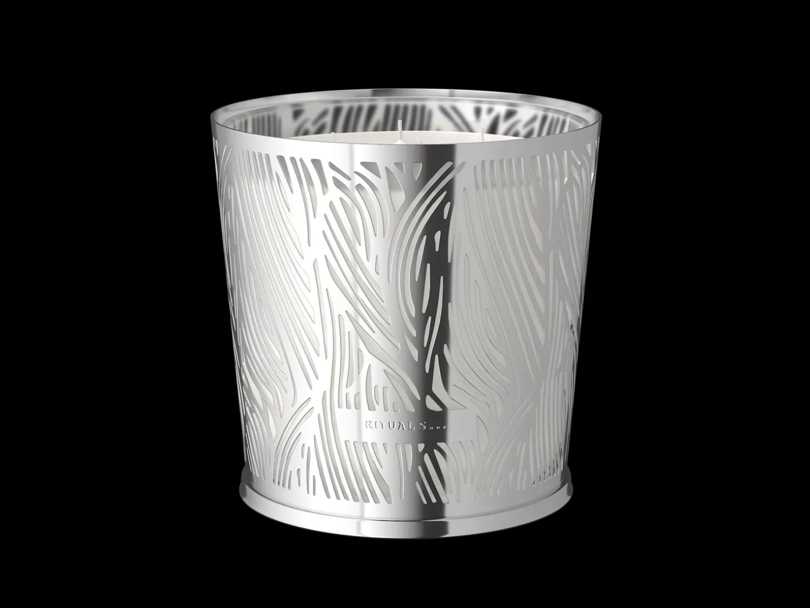 Large Orris Mimosa Scented Candle With Metal Sleeve