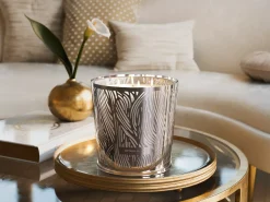 Large Orris Mimosa Scented Candle With Metal Sleeve