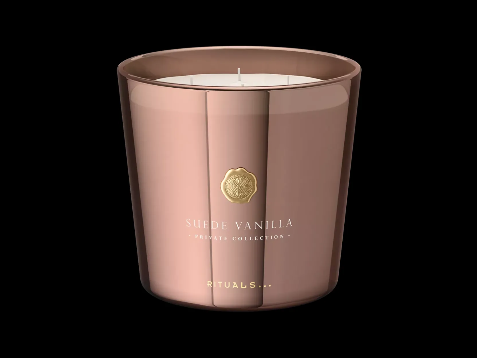 Large Suede Vanilla Scented Candle