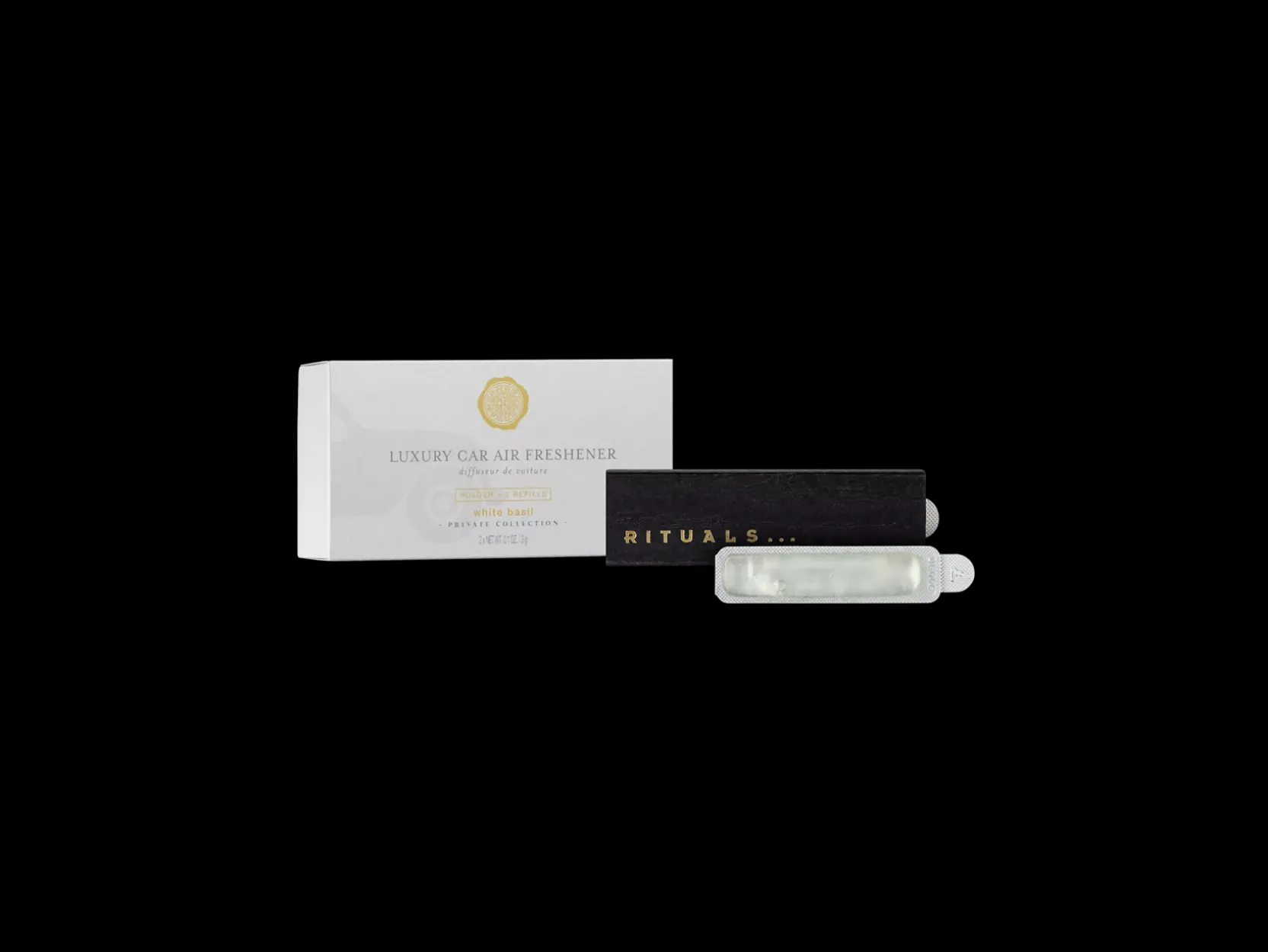 White Basil Car Air Freshener