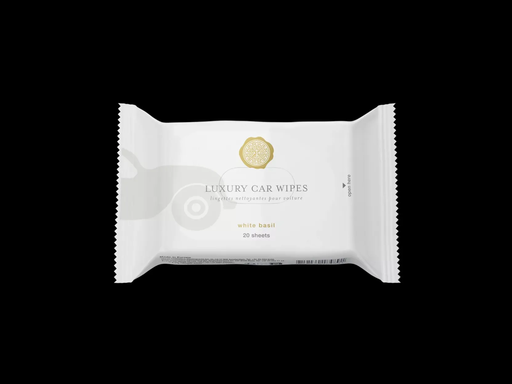 White Basil Car Wipes