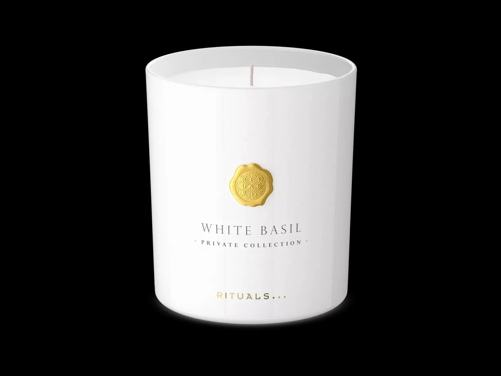 White Basil Scented Candle