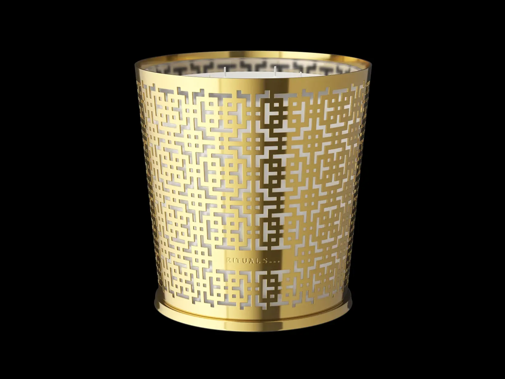 XL Black Oudh Scented Candle With Metal Sleeve