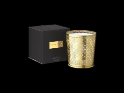 XL Black Oudh Scented Candle With Metal Sleeve
